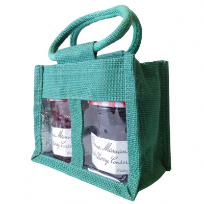 Gift Bag for Jams Pickles & Preserves Chutneys Jaffa Imports 10 x RED 3 JAR JUTE BAGS 